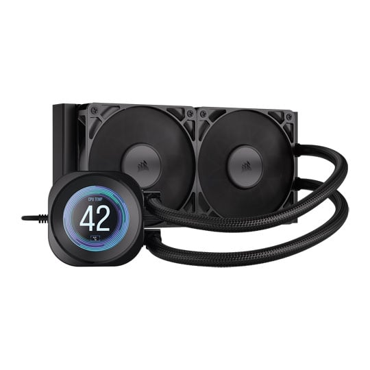 Corsair NAUTILUS 240 RS LCD Intel / AMD CPU Liquid Cooler Black