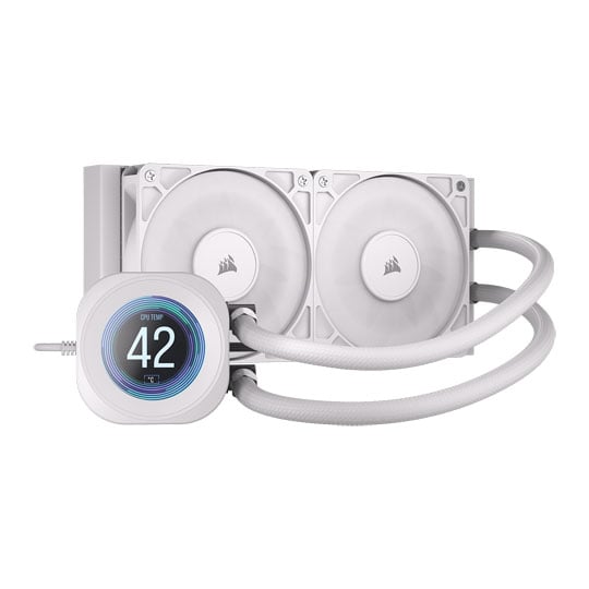 Corsair NAUTILUS 240 RS LCD Intel / AMD CPU Liquid Cooler White