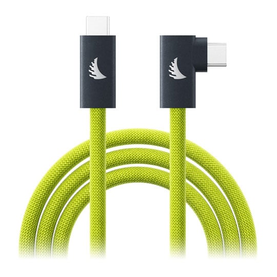 Angelbird USB-C 3.2 Solid Flex Tether Cable Right-Angle Lime 4.5 m