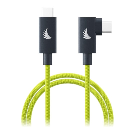 Angelbird USB-C 4.0 Solid Flex Cable Right-Angle Lime 1m