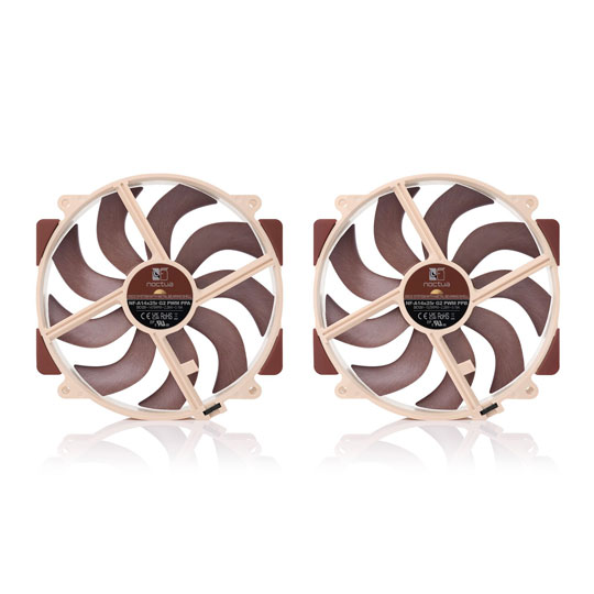 Noctua NF-A14x25r G2 PWM Sx2 PP 140mm Next Generation Push Pull Round Frame Fans : image 3