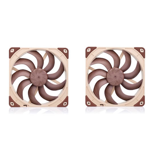 Noctua NF-A14x25 G2 PWM Sx2 PP 140mm Next Generation Push Pull Premium Quiet Fans