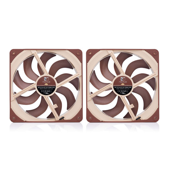 Noctua NF-A14x25 G2 PWM Sx2 PP 140mm Next Generation Push Pull Premium Quiet Fans : image 3