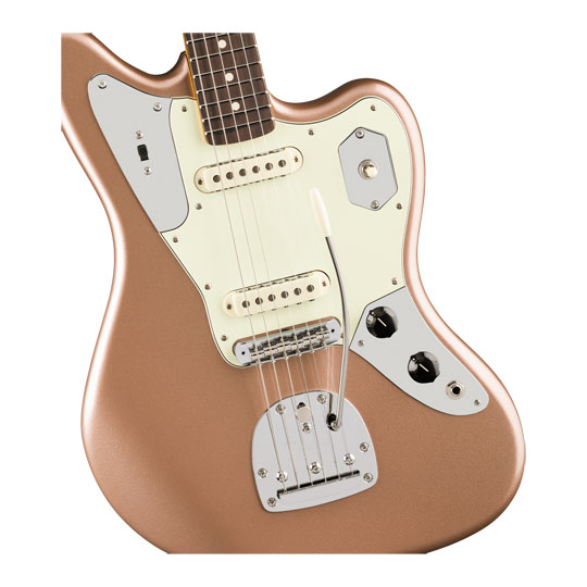 Fender - American Professional Classic Jaguar, Rosewood Fingerboard, Faded Firemist Gold