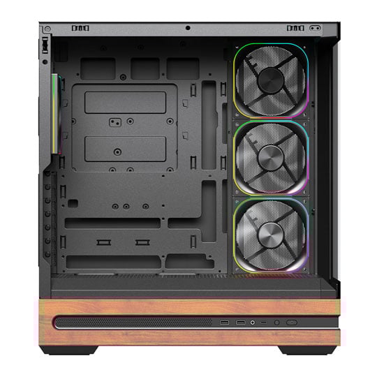 VIDA Elegance Black Tempered Glass Mid Tower PC Gaming Case