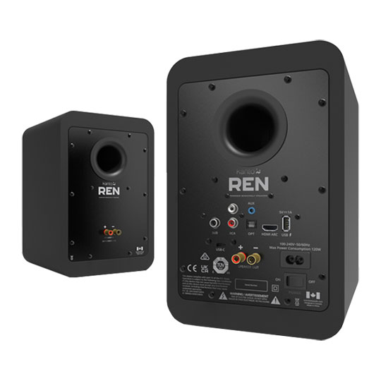 Kanto REN Powered Speaker System with HDMI for Home Theater (Pair) Matte Black : image 2
