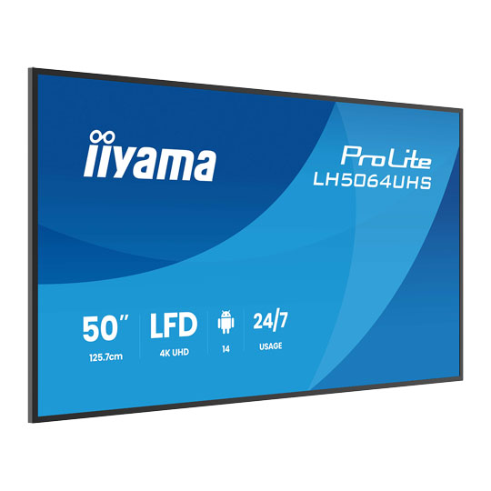 iiyama 50" ProLite LH5064UHS-B1AG 4K UHD Professional Digital Signage Display iiyama 50" ProLite LH5064UHS-B1AG 4K UHD Professional Digital Signage Display