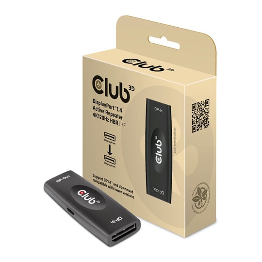 Club 3D DisplayPort 1.4 Active Repeater Adapter