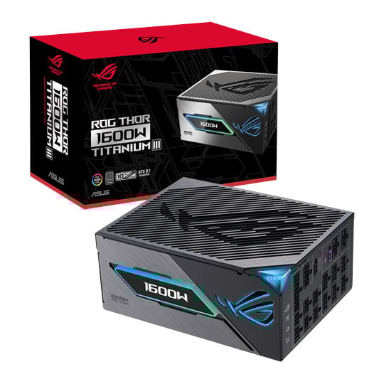 ASUS ROG Thor 1600W 80+ Titanium III Modular ATX 3.1 PSU/Power Supply : image 1