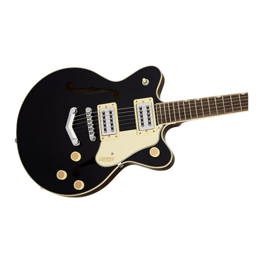 Gretsch G2655 Streamliner Center Block Jr. Double-Cut with V-Stoptail, Black
