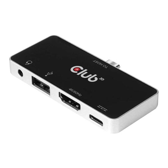 Club 3D USB Type C 4-in-1 Hub to HDMI / USB / Audio Hub : image 3