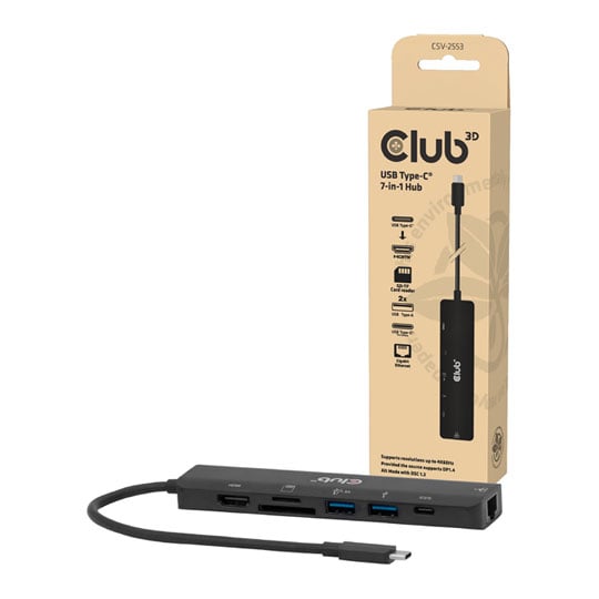 Club 3D 7-in-1 USB Type-C to HDMI USB Hub