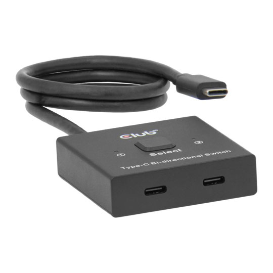 Club 3D USB Type-C Bi-Directional Video Switch with PD 3.0