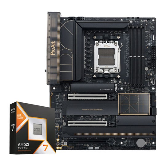 ASUS ProArt X870E-CREATOR WiFi + AMD 9800X3D CPU Bundle