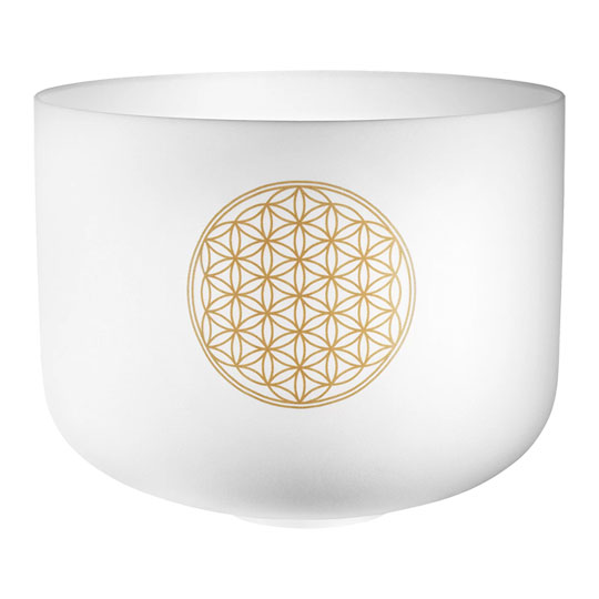 Meinl 16" Flower of Life Crystal Singing Bowl, 128 Hz / C3