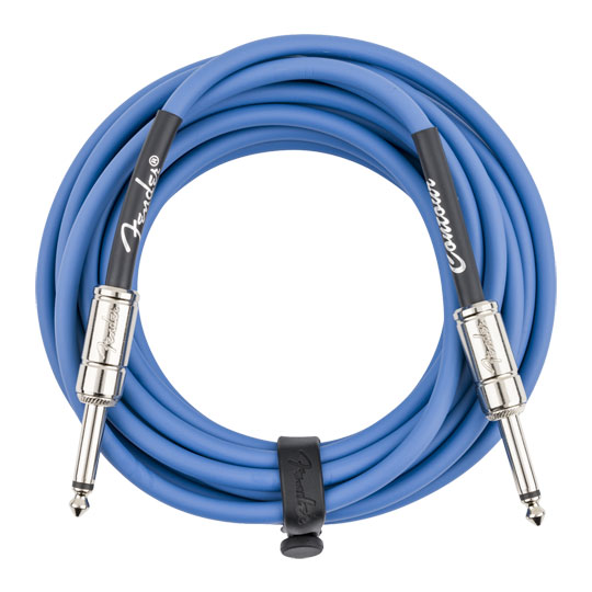 Fender Contour Instrument Cable, Lake Placid Blue, 18.6 ft