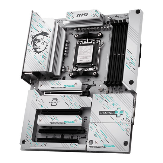 MSI B850 GAMING PLUS WIFI PZ WiFi-7 AM5 DDR5 PCIe 5.0 Back Connect ATX Motherboard : image 3