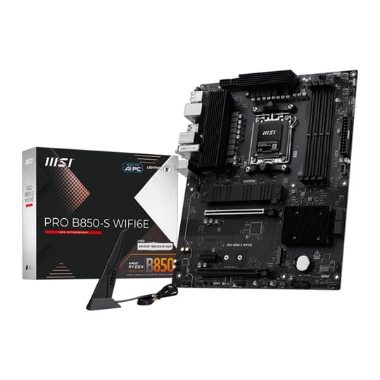 MSI PRO B850-S WIFI6E AM5 DDR5 PCIe 5.0 ATX Motherboard