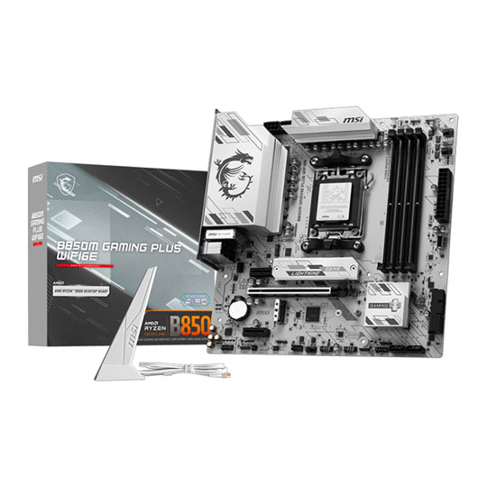 MSI B850M GAMING PLUS WiFi6E AM5 DDR5 PCIe 4.0 MicroATX Motherboard