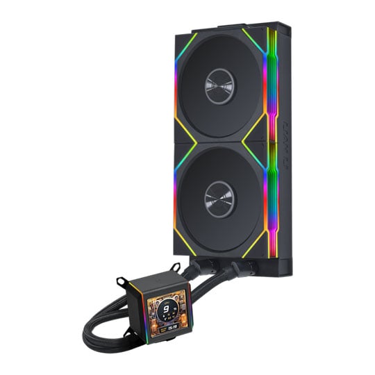 Lian Li Galahad II LCD 280 Black with UNI FAN TL 140 Wireless ARGB Fans