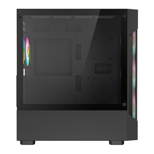 CIT Bolt Black Mesh MicroATX PC Case with 4x ARGB Fans