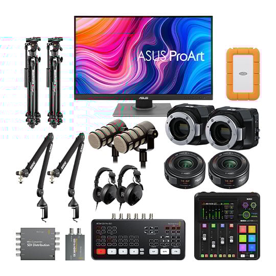 Blackmagic 2-Person Complete Podcast Kit