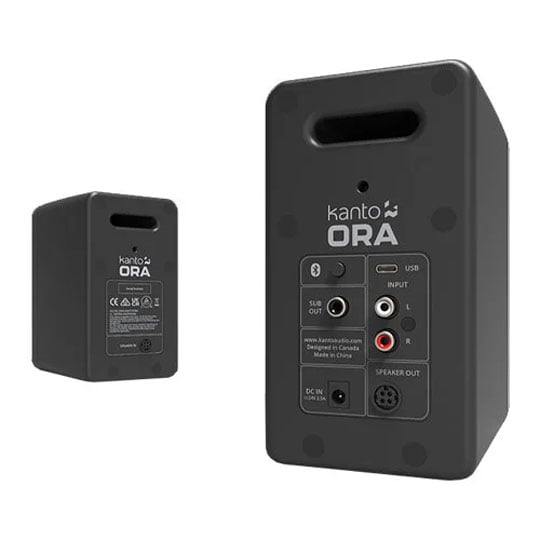 (Open Box) Kanto ORA Powered Reference Desktop Speakers with Bluetooth - Black