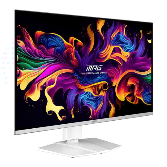 Open Box MSI 31.5" MPG 321URXW QD-OLED UHD 240Hz White G-Sync Compatible Monitor