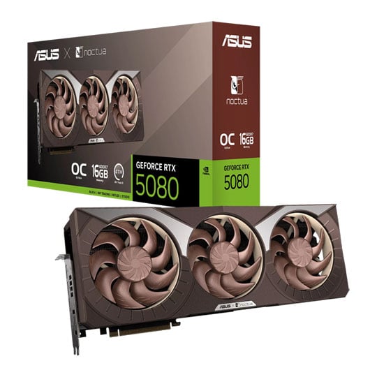 ASUS NVIDIA GeForce RTX 5080 16GB Noctua OC Blackwell Graphics Card