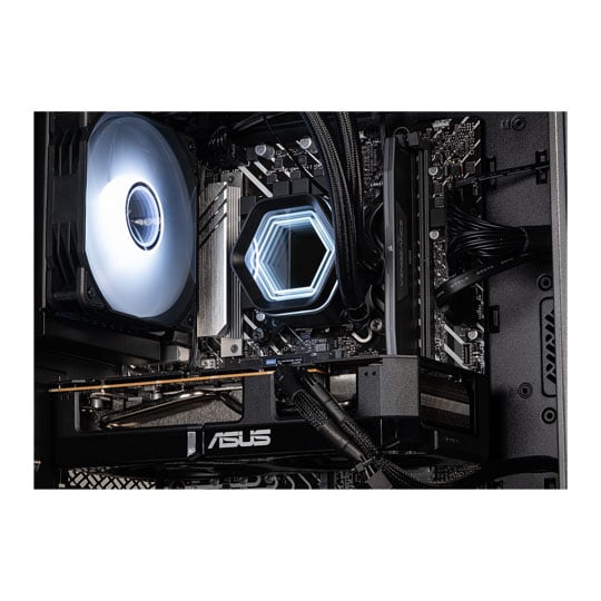 EMCA4 Computer Gaming PC Mini Panoramic Assemblato Ryzen 5 7500F fino a 5Ghz - RX 9060XT 16GB 16GB - SSD M.2 1TB nvme - Ram 32GB DDR5 6000Mhz - ARGB - Windows 11 - WIFI - Bluetooth
