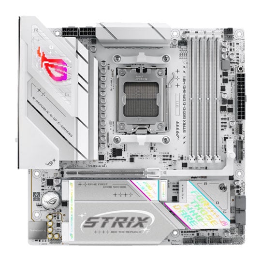 ASUS ROG STRIX B850-G GAMING WiFi AM5 DDR5 PCIe 5.0 Micro-ATX Motherboard ASUS ROG STRIX B850-G GAMING WiFi AM5 DDR5 PCIe 5.0 Micro-ATX Motherboard