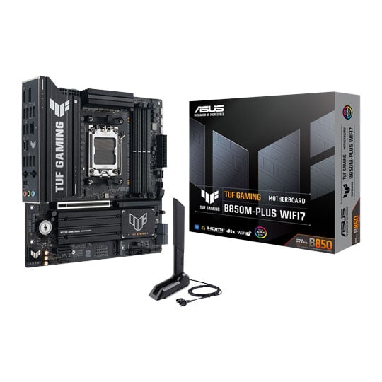 ASUS TUF GAMING B850M-PLUS WiFi 7AM5 DDR5 PCIe 5.0 Micro-ATX Motherboard