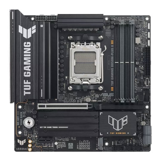 ASUS TUF GAMING B850M-PLUS II AM5 DDR5 PCIe 5.0 Micro-ATX Motherboard ASUS TUF GAMING B850M-PLUS II AM5 DDR5 PCIe 5.0 Micro-ATX Motherboard