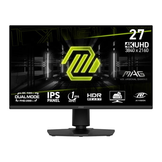 MSI 27" MAG 275UPD E14 Dual Mode 4K/FHD 144Hz/288Hz IPS Monitor