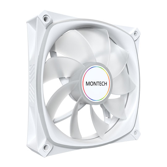 Montech RX120 Pro ARGB 120mm White Reverse PWM Fan Triple Pack w/ Fan ...