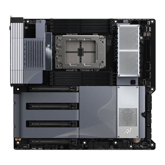 Gigabyte AMD TRX50 AI TOP E-ATX sTR5 DDR5 Workstation Motherboard