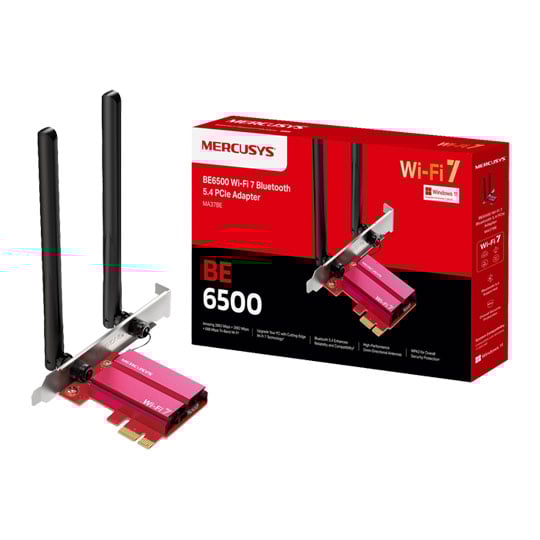 Mercusys MA37BE BE6500 Wi-Fi 7 PCIe Network Adapter Add-In Card