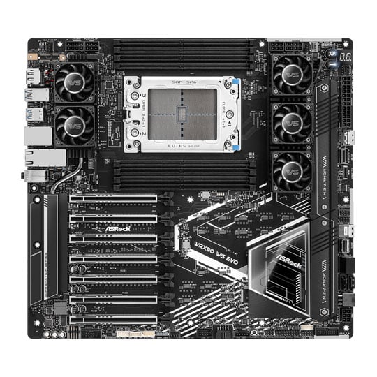 ASRock WRX90 WS EVO Threadripper Pro PCIe 5.0 SSI-EEB Motherboard ASRock WRX90 WS EVO Threadripper Pro PCIe 5.0 SSI-EEB Motherboard