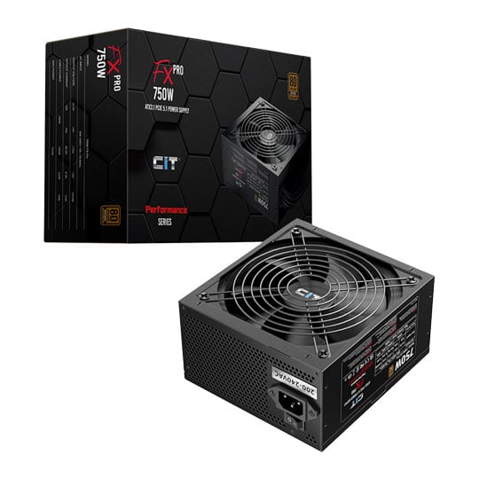 CiT FX Pro 750W Black Wired ATX 3.1 Power Supply