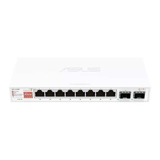 ASUS QG-U1080 8 Port 2.5Gbps / 10G SFP+ Unmanaged Desktop Switch