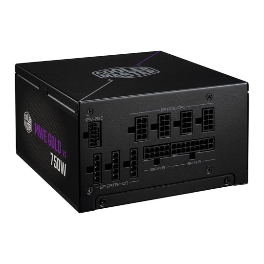 Cooler Master MWE Gold 750 V3 ATX 3.1 750 Watt Fully Modular 80+ Gold PSU / Power Supply