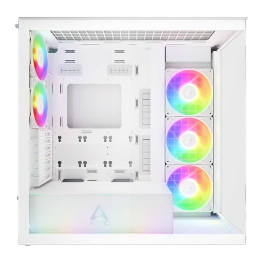 Arctic Xtender White Tempered Glass w/o Vertical Mount Mid-Tower E-ATX Case