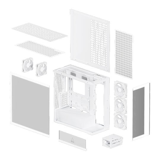 Arctic Xtender - Vertical GPU - Tempered Glass, Mid Tower Case - Black