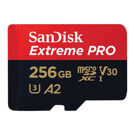SanDisk 256GB Extreme PRO Micro SD UHS-I Memory Card
