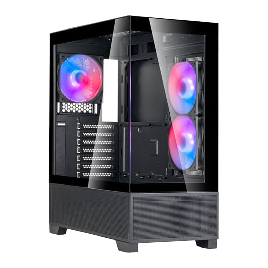 SilverStone Lucid 05 Tempered Glass Black Mid Tower PC Gaming Case
