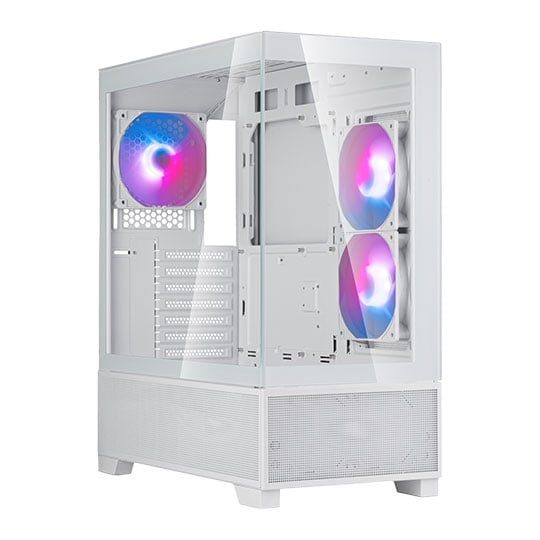 SilverStone Lucid 05 Tempered Glass White Mid Tower PC Gaming Case