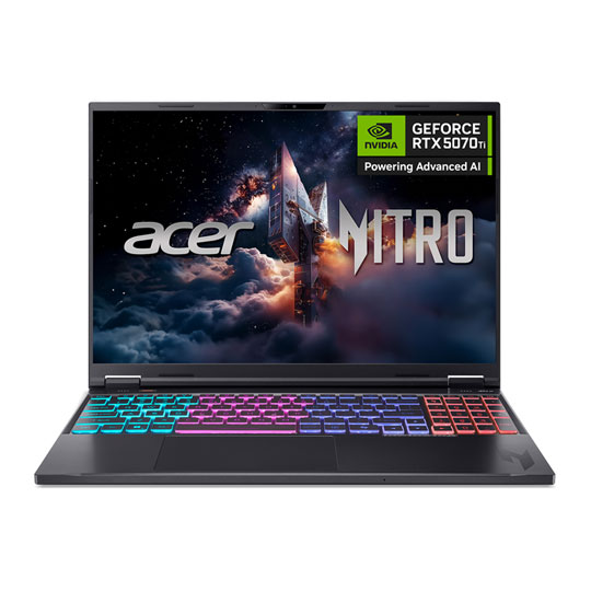 Acer Nitro 16 AI AN16-61 WQXGA IPS 180Hz Ryzen AI 7 RTX 5070 Ti Gaming Laptop