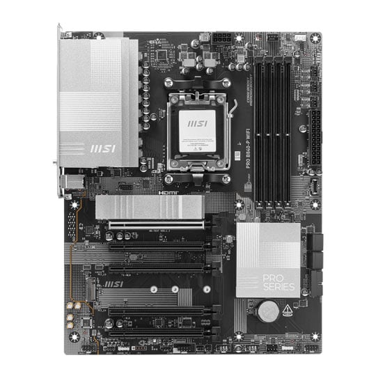 Refurbished MSI PRO B840-P WiFi AM5 DDR5 PCIe 4.0 ATX Motherboard