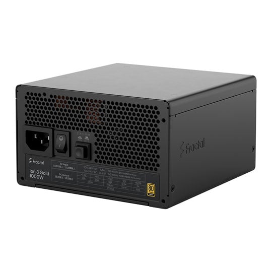 Fractal Design Ion 3 Gold 1000W Fully Modular 80+ Gold ATX 3.1 Black PSU / Power Supply : image 3