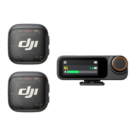 DJI Mic 3 (2 TX + 1 RX + Charging Case) Wireless Microphone Kit